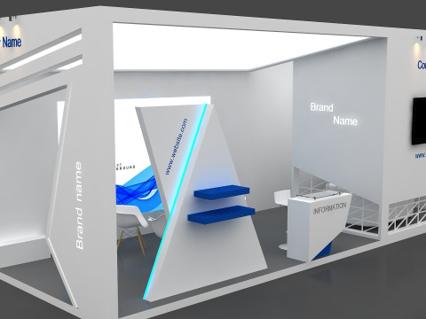 3D Exhibition Stand 3D Model