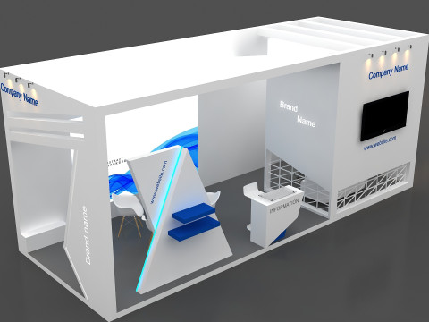 3D Exhibition Stand 3D Model