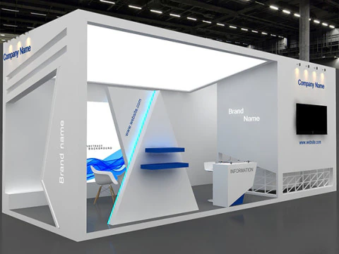 3D Exhibition Stand 3D Model