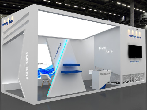 3D Exhibition Stand 3D Model