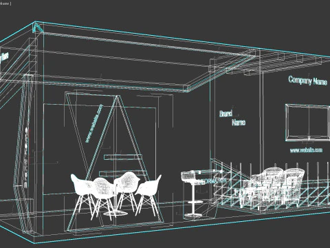 3D Exhibition Stand 3D Model