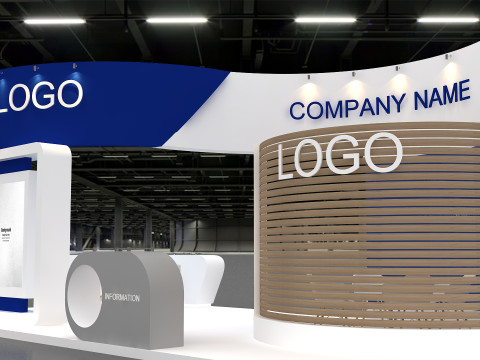 3D Exhibition Booth Design Modello 3D
