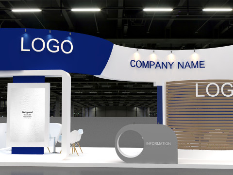 3D Exhibition Booth Design Modello 3D