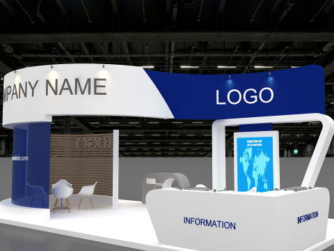 3D Exhibition Booth Design Modello 3D