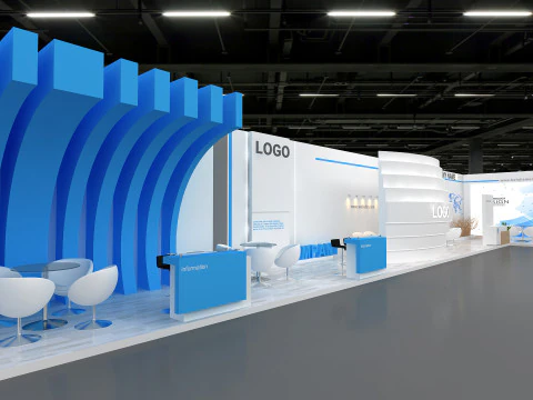 Exhibition booth tradeshow 3D Model