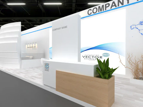 Exhibition booth tradeshow 3D Model