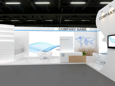 Exhibition booth tradeshow 3D Model