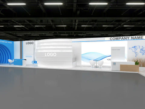 Exhibition booth tradeshow 3D Model