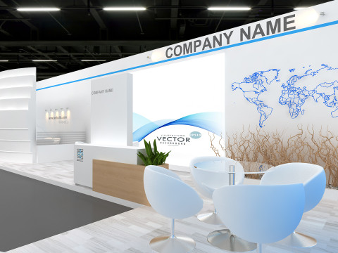 Exhibition booth tradeshow 3D 模型