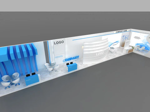 Exhibition booth tradeshow 3D Model