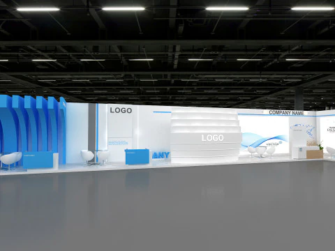 Exhibition booth tradeshow 3D Model