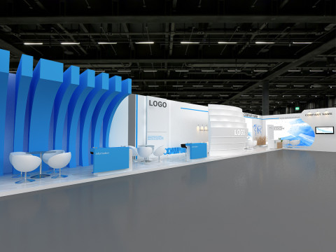 Exhibition booth tradeshow Modelo 3D