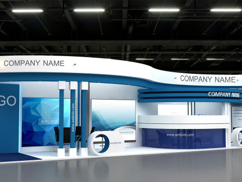 3D-Messestand 3D Modell