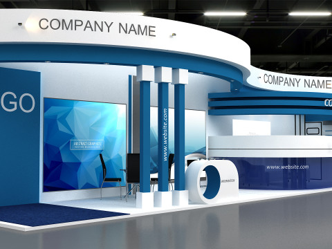 3D Exhibition Stand 3D Model