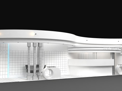 3D Exhibition Stand 3D Model