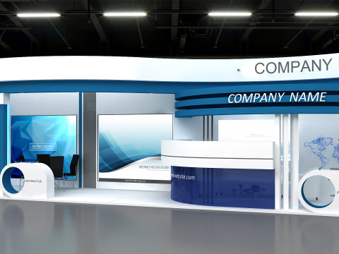 3D Exhibition Stand 3D Model