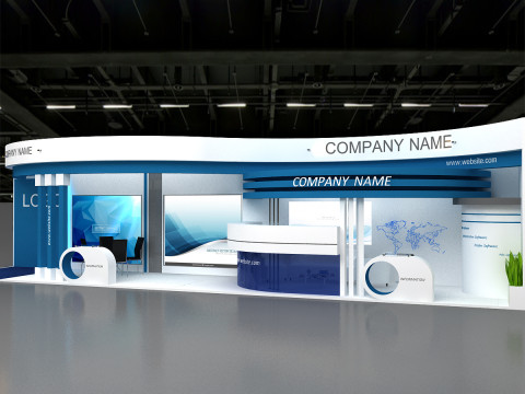 3D Exhibition Stand 3D Model