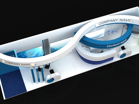 3D Exhibition Stand 3D Model