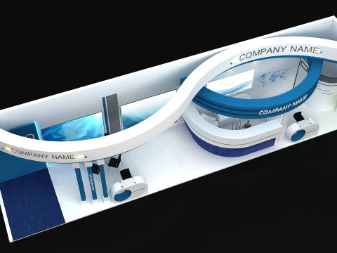 3D Exhibition Stand 3D Model