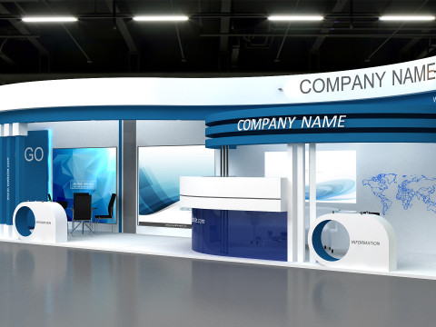 3D Exhibition Stand 3D Model