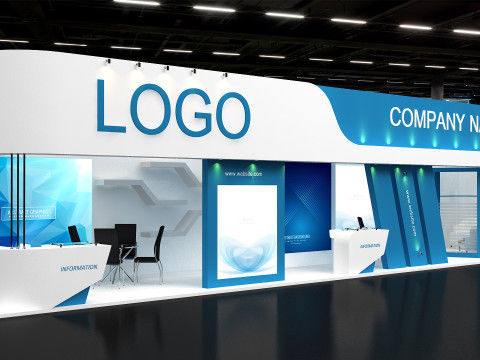 3D Exhibition Stand Modelo 3D