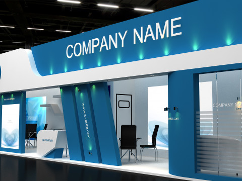 3D Exhibition Stand Modelo 3D