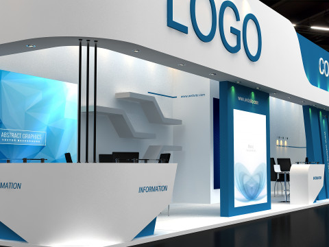 3D Exhibition Stand Modelo 3D