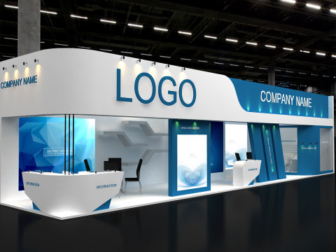 3D Exhibition Stand Modelo 3D
