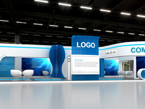3D Exhibition Booth Model Modelo 3D