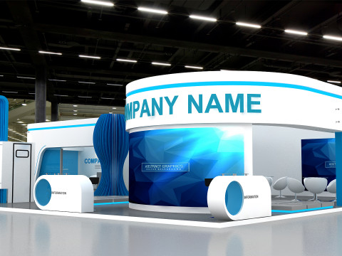 3D Exhibition Booth Model 3D Model