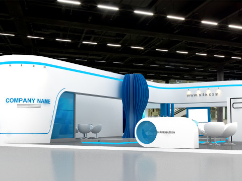 3D Exhibition Booth Model 3D Model