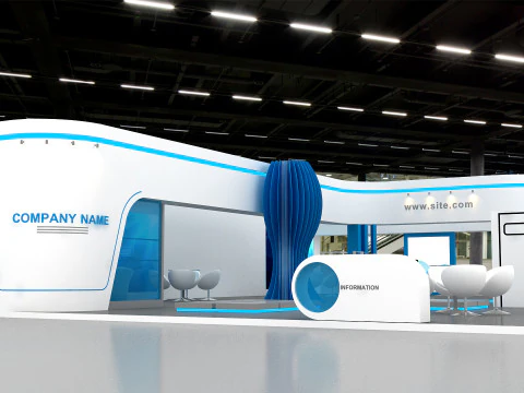 3D Exhibition Booth Model 3D Model