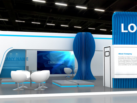 3D Exhibition Booth Model 3D Model