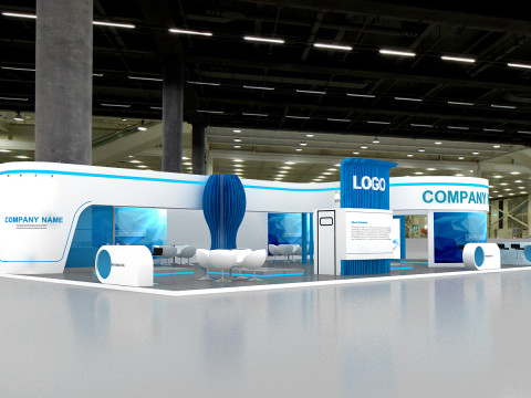 3D Exhibition Booth Model 3D Model