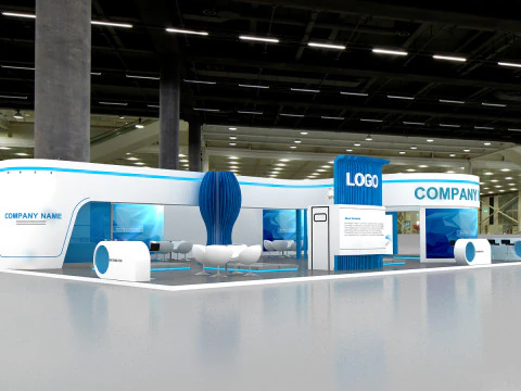 3D Exhibition Booth Model 3D Model