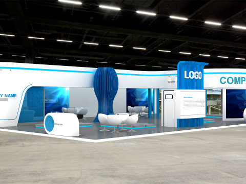 3D Exhibition Booth Model 3D Model