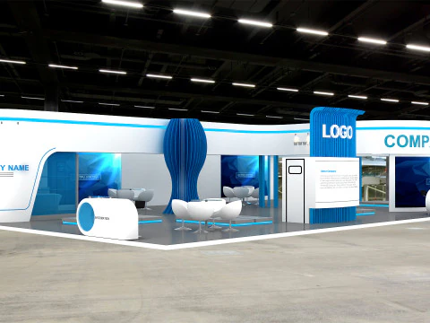 3D Exhibition Booth Model 3D Model