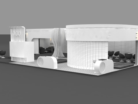 3D Exhibition Booth Model 3D Model