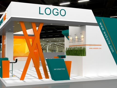 3D Exhibition Booth Design 3D 모델