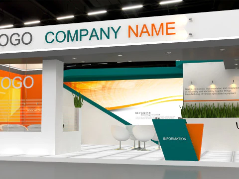 3D Exhibition Booth Design 3D Model
