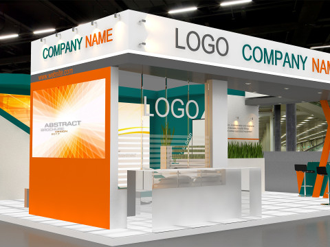 3D Exhibition Booth Design 3D 모델