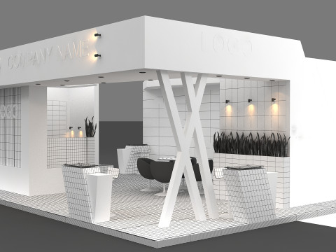 3D Exhibition Booth Design 3D 모델