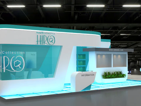3D Trade Show Booth Design 3D Model