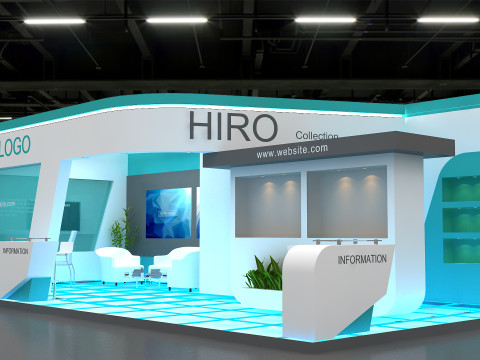 3D Trade Show Booth Design Model 3D