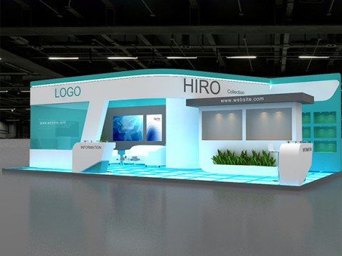 3D Trade Show Booth Design Model 3D