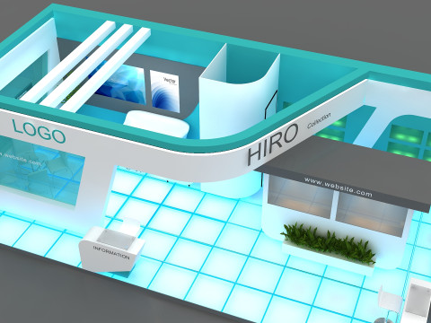 3D Trade Show Booth Design Model 3D