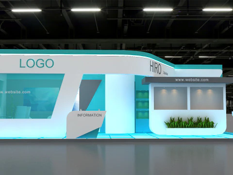 3D Trade Show Booth Design 3D Model