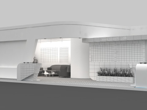 3D Trade Show Booth Design Model 3D