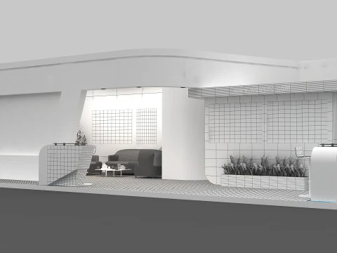 3D Trade Show Booth Design 3D Model