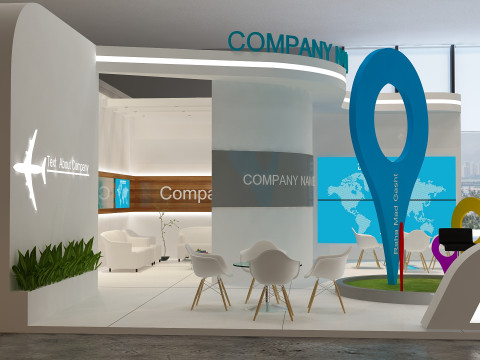 3D Exhibition Booth Model 3D 모델